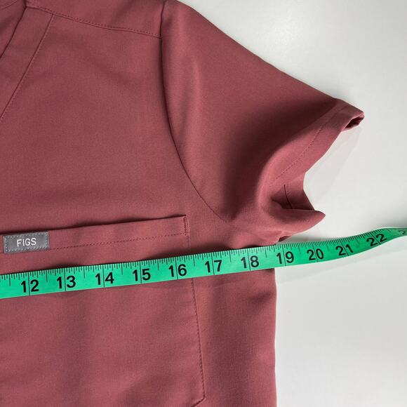 FIGS Scrub Set Catarina One-Pocket Scrub Top Zamora Jogger Pants XSP Mauve - Picture 13 of 16